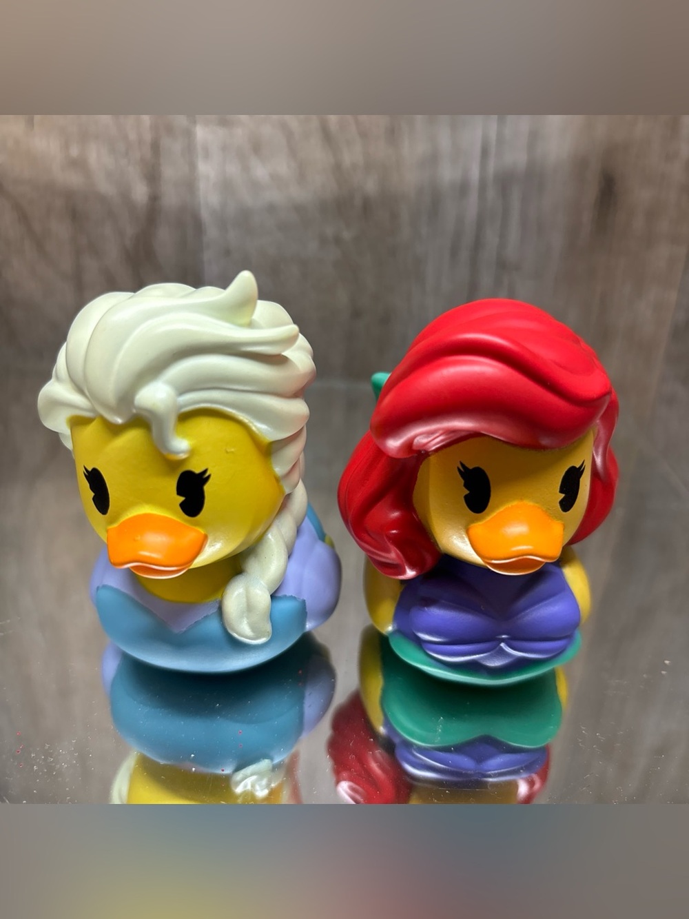 Ariel The Little Mermaid & Elsa Disney Duckalooz Rubber Duck Jeep Duckie Novelty